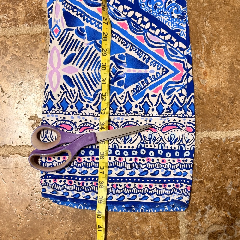 Lilly Pulitzer Blue and Pink Women’s Size Medium Pants - Picture 11 of 11